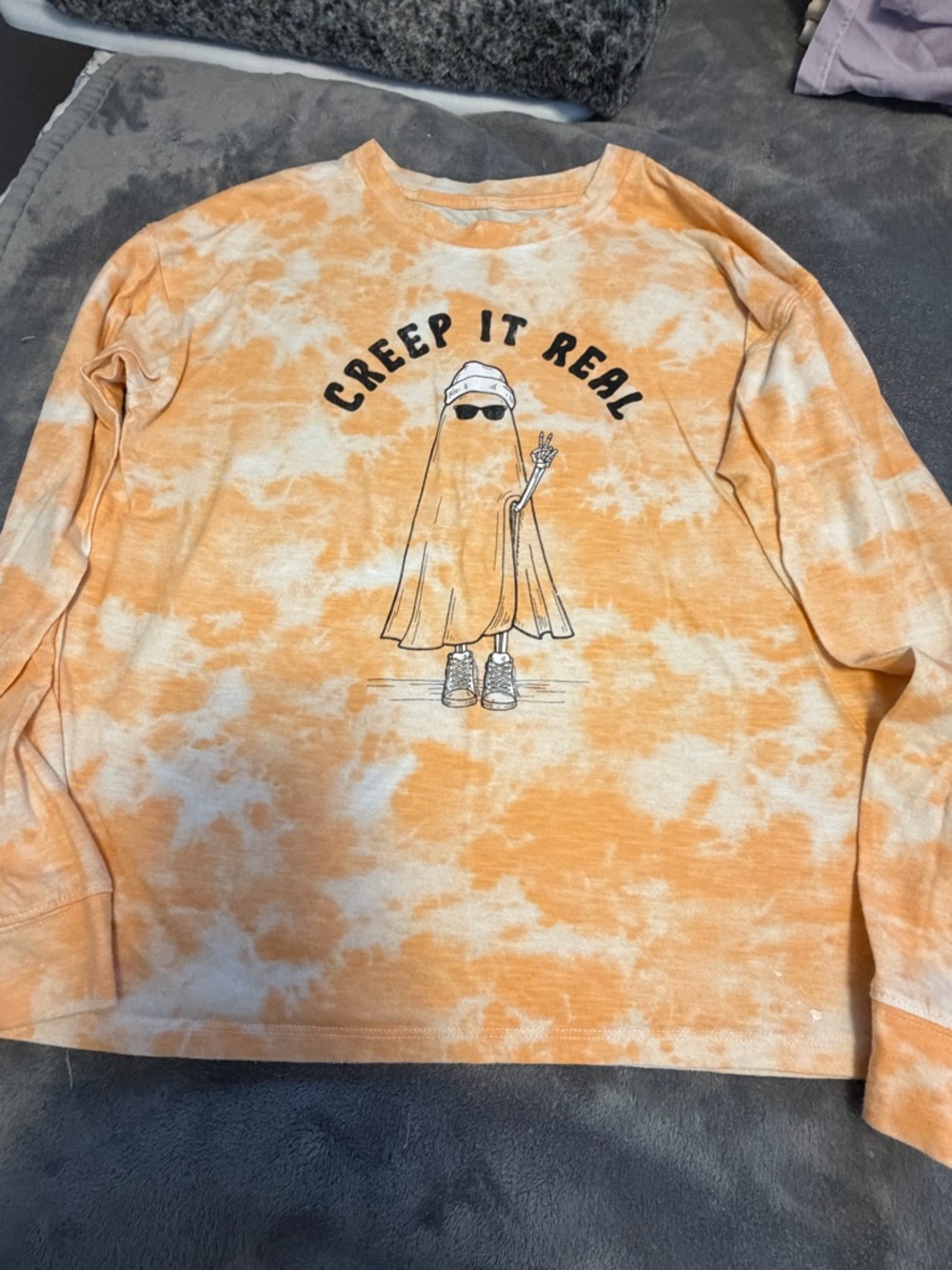SO Orange Tie-Dye Tee with Graphic